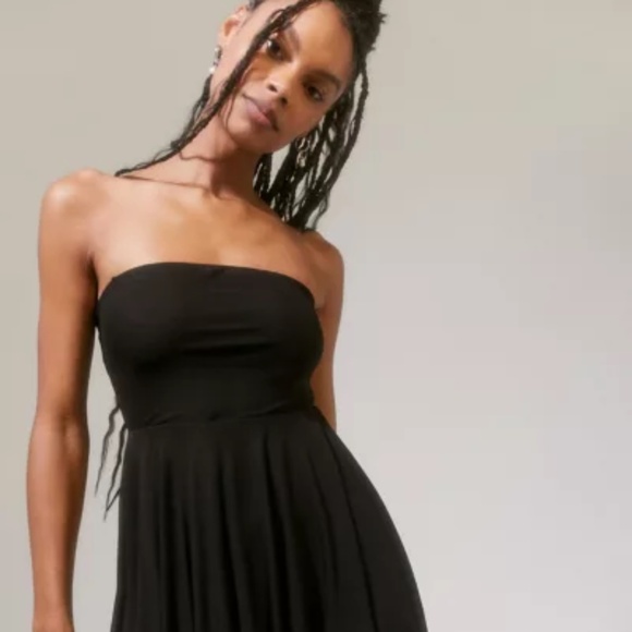Urban Outfitters Black Strapless Dress - Picture 5 of 6